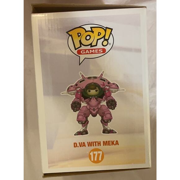 Funko POP! Games Overwatch D.Va with Meka Vinyl Figure #177 PINK - Picture 6 of 11